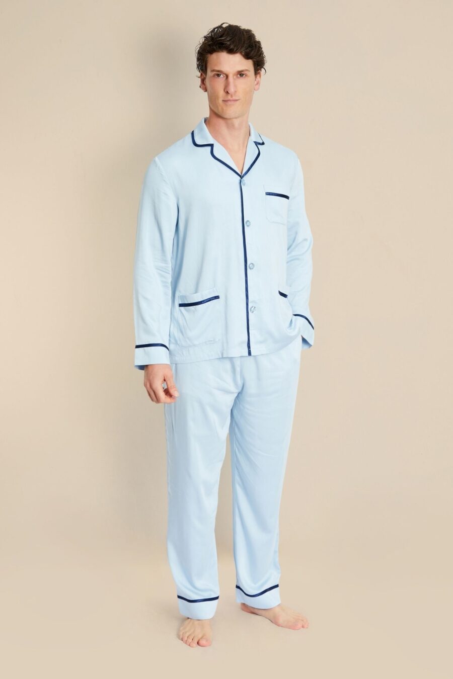 Men's Breathable Bamboo Pyjamas - Hades - Image 2