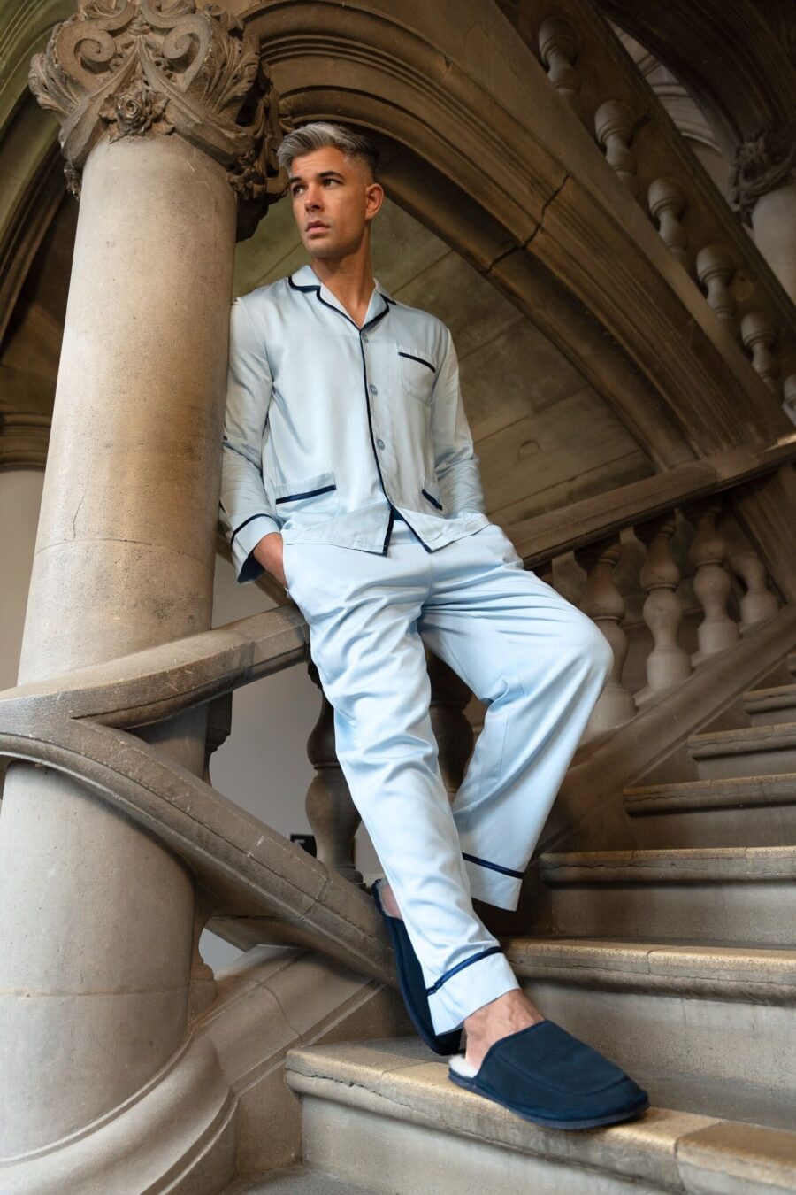 Men's Breathable Bamboo Pyjamas - Hades - Image 3