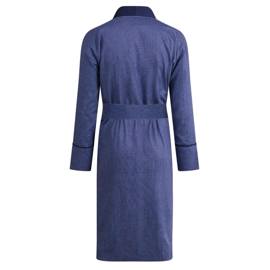 Yasimi Lightweight Men’s Dressing Gown – Oxford Grey Comfort Robe - Image 2