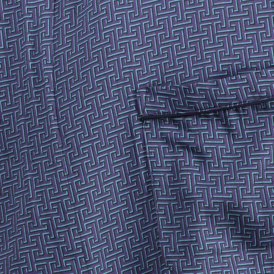Yasimi Lightweight Men’s Dressing Gown – Oxford Grey Comfort Robe - Image 4